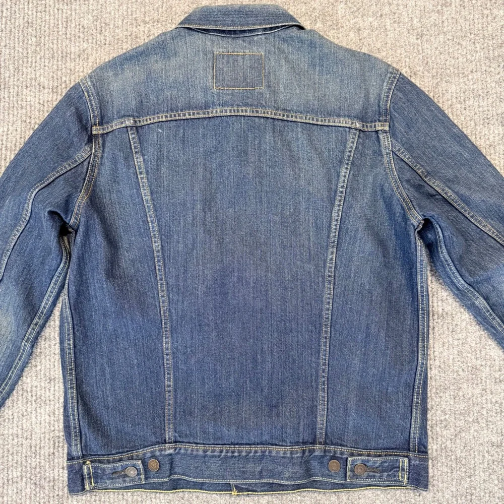 Levis 72334 Mens Denim Trucker Jacket Medium Wash Blue Jean Jacket Size L - Picture 8 of 12